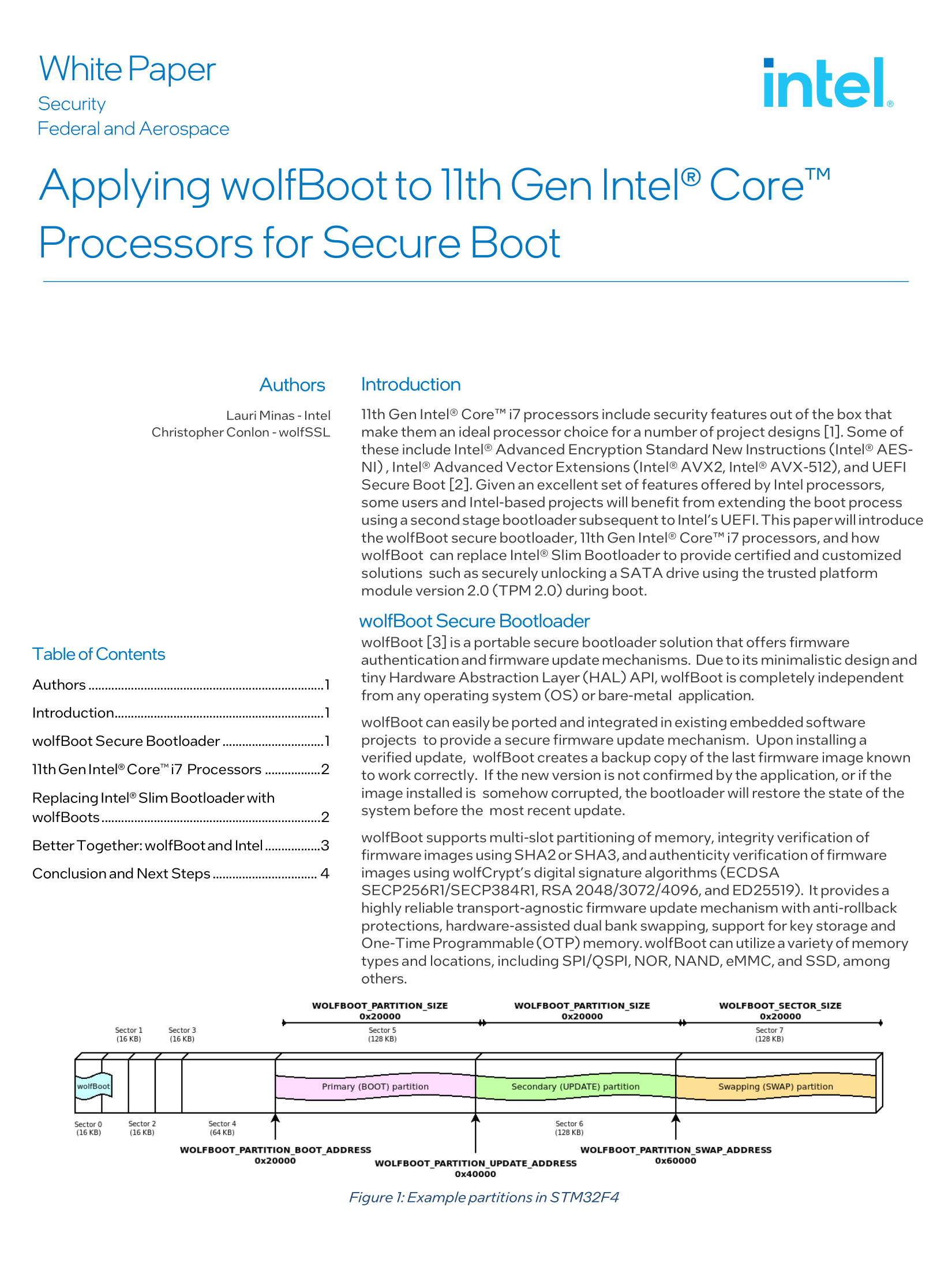 Intel-wolfSSL use case